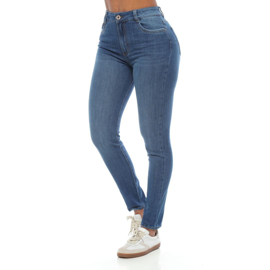 Jean skinny bolsillos bordados - Ref:10498