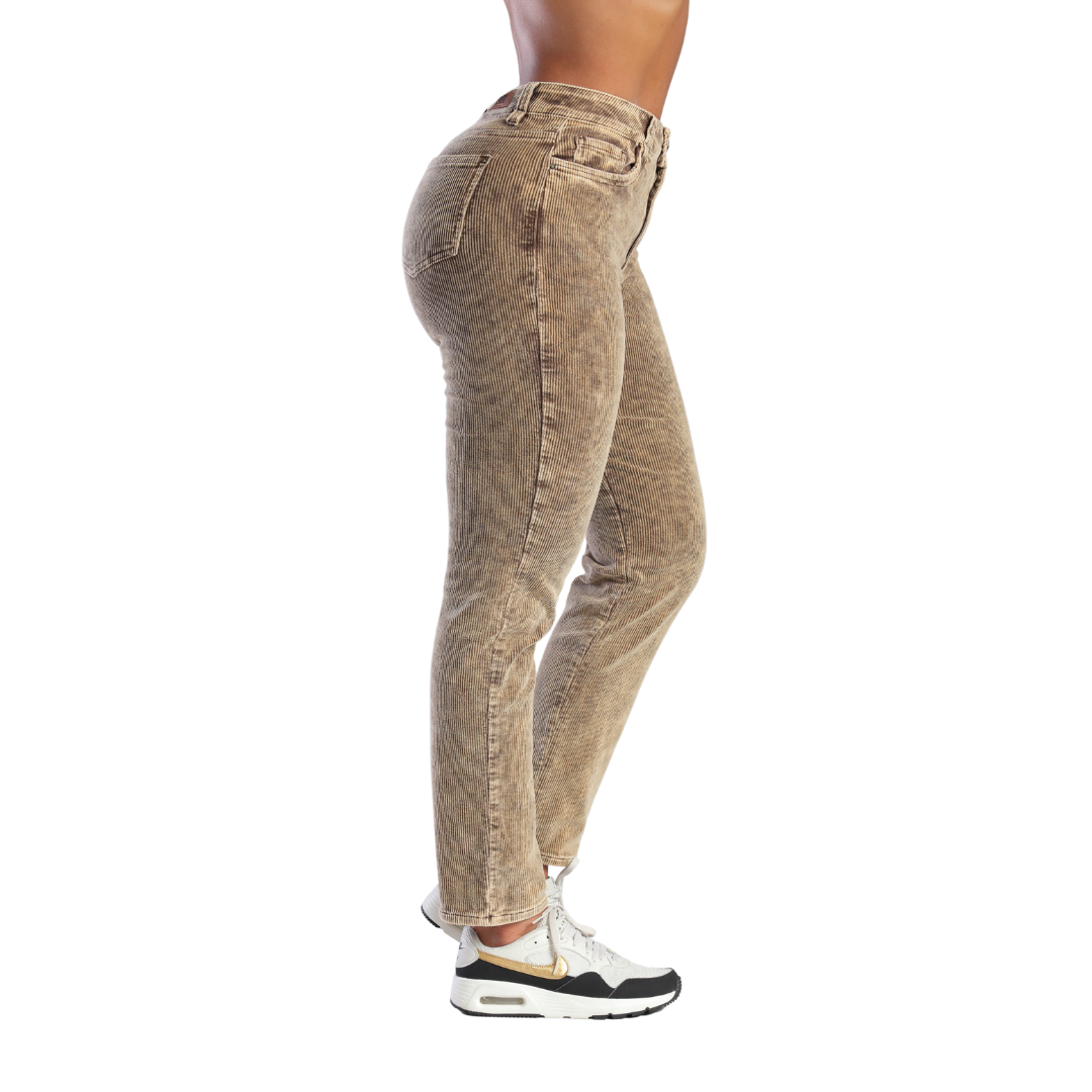 Slouchy en corduroy café - Ref:10767