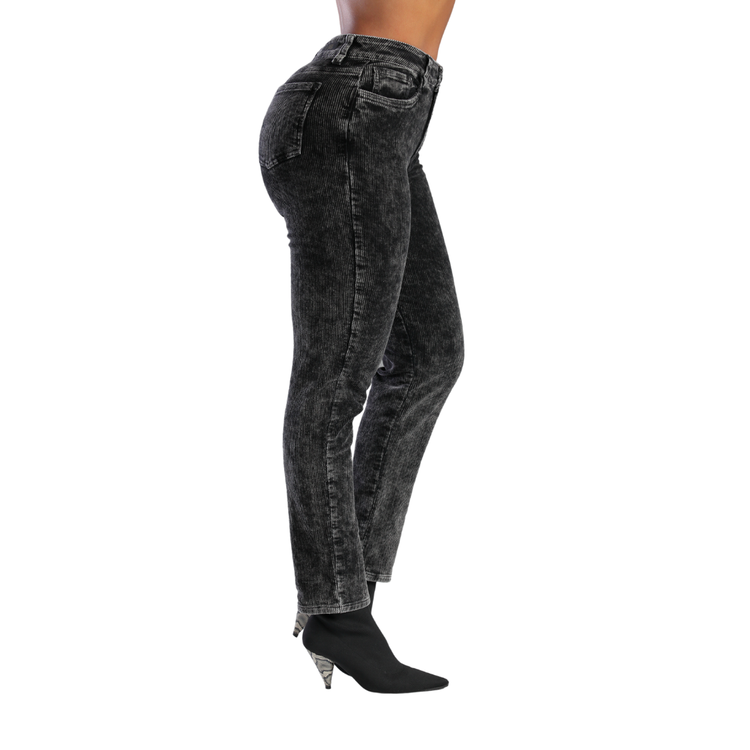 Slouchy en corduroy negro - Ref:10767