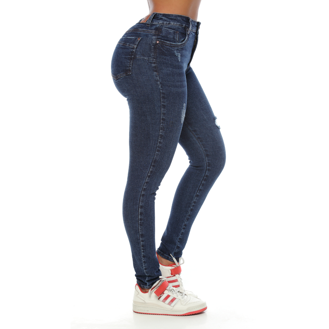Jean skinny con destroyer - Ref:10517
