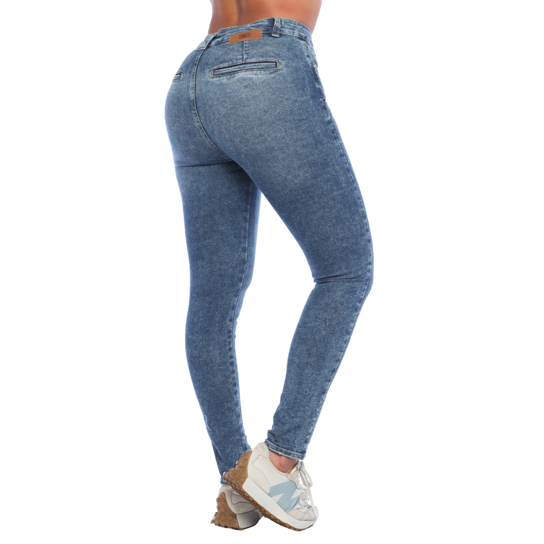 Jean skinny con apliques - Ref:10823