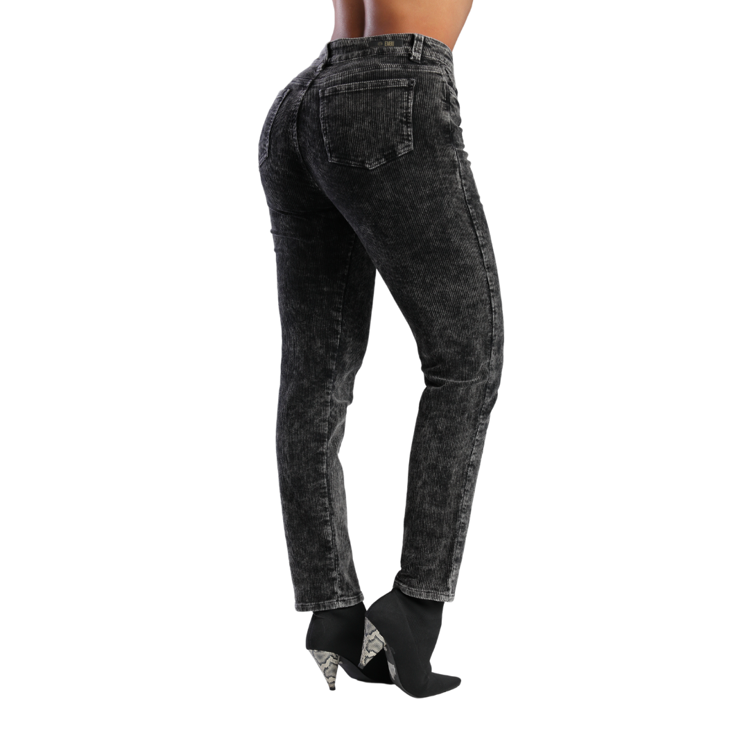 Slouchy en corduroy negro - Ref:10767