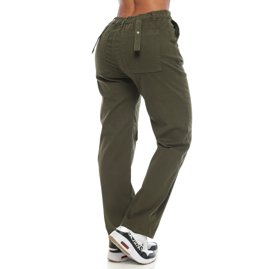 Pantalón cargo verde - Ref:10514