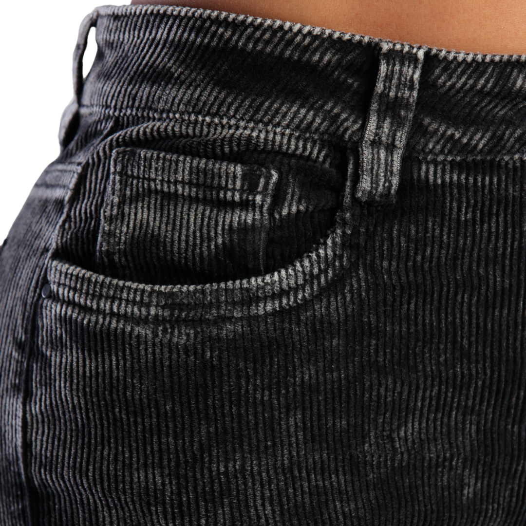 Slouchy en corduroy negro - Ref:10767