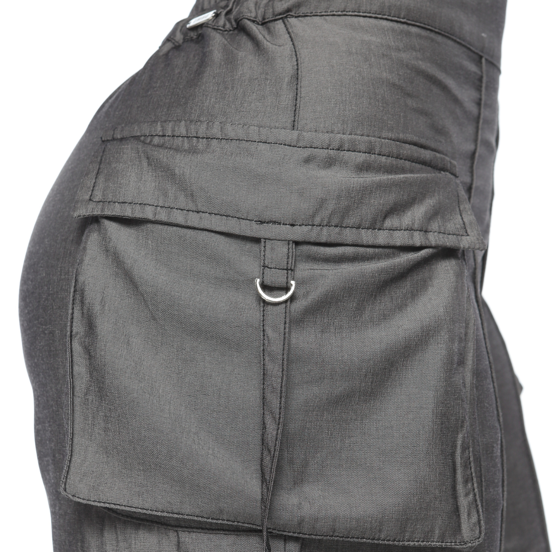 Pantalón cargo relax negro - Ref:10481