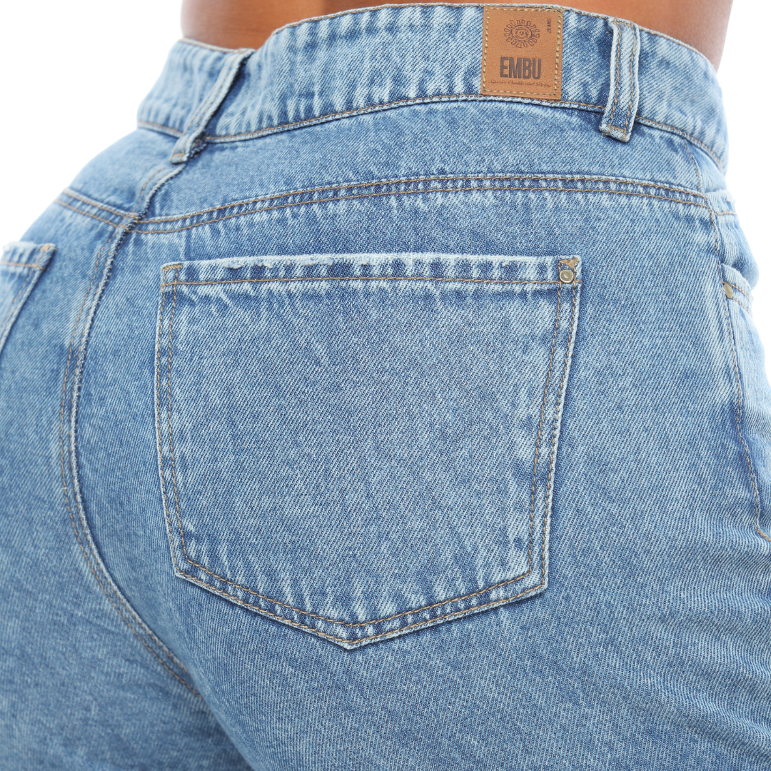Jean mom flare cargo - Ref:10742