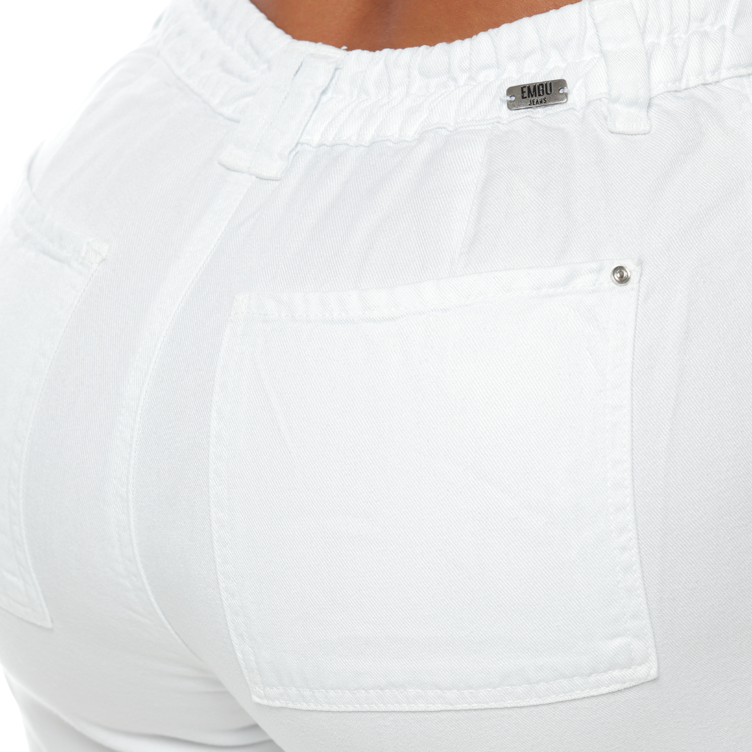 Slouchy blanco en tencel - Ref:10606