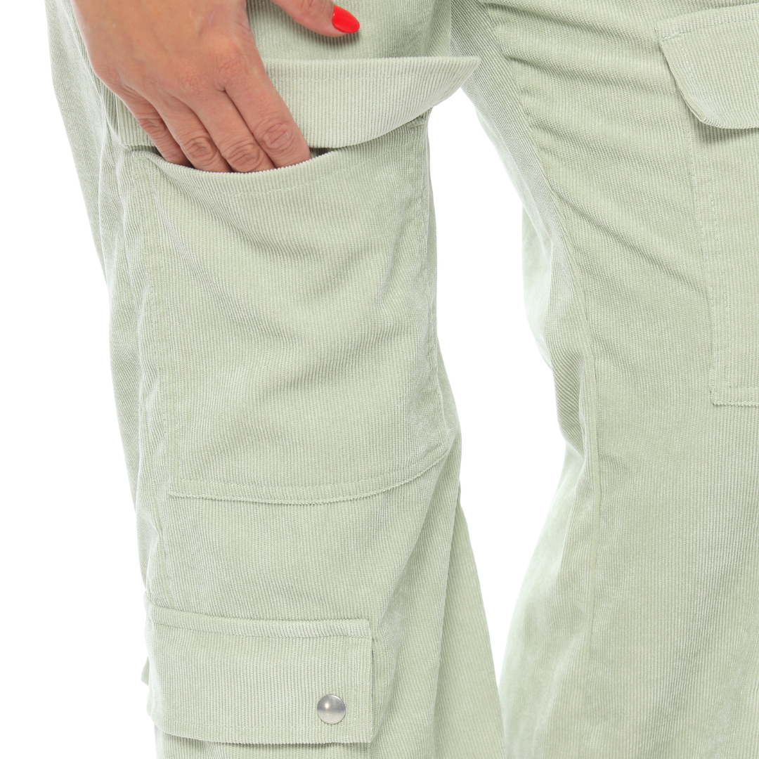 Corduroy cargo verde - Ref:10703