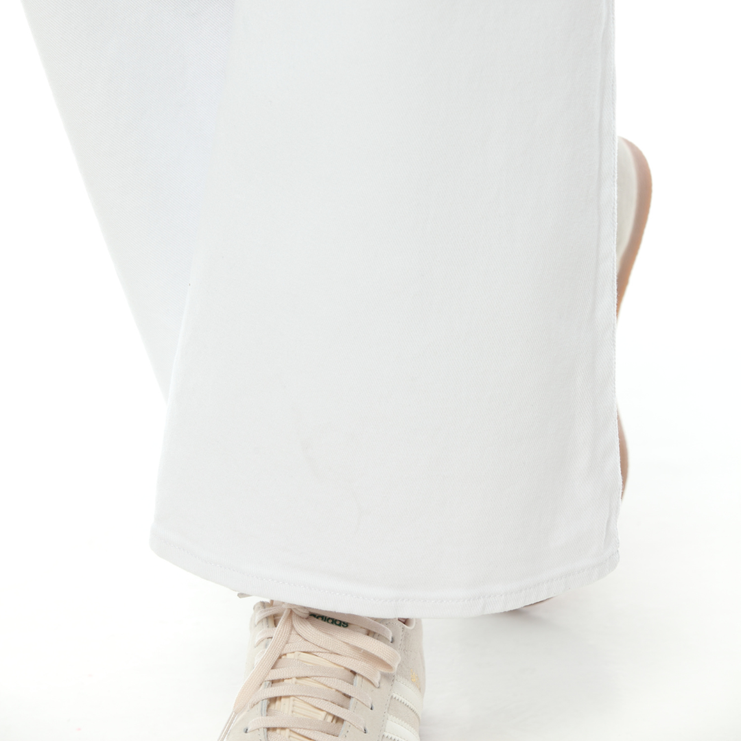 Pantalón blanco bota ancha - Ref:10578