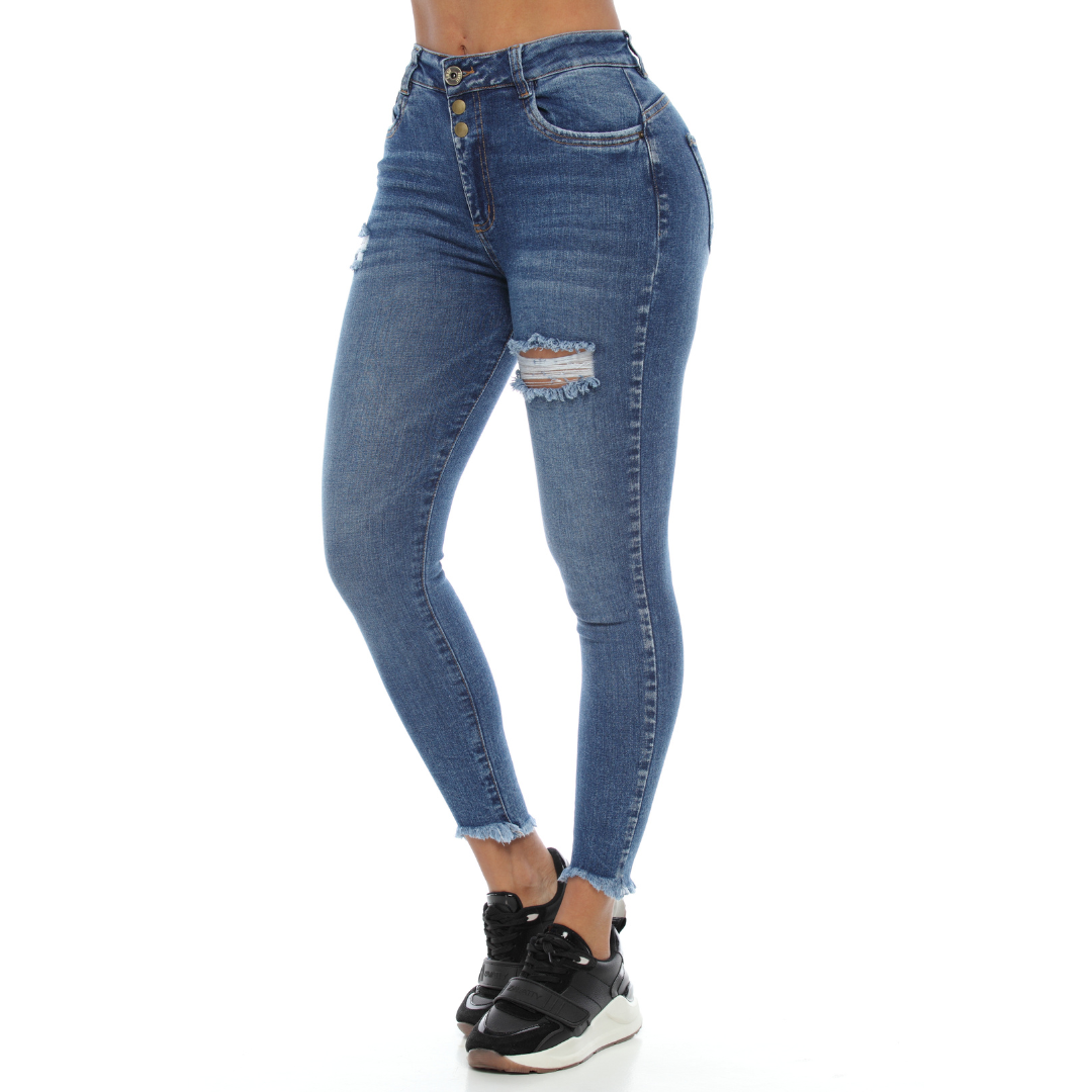 Skinny pretina ancha tono oscuro - Ref:10565 – Embu Jeans Shop