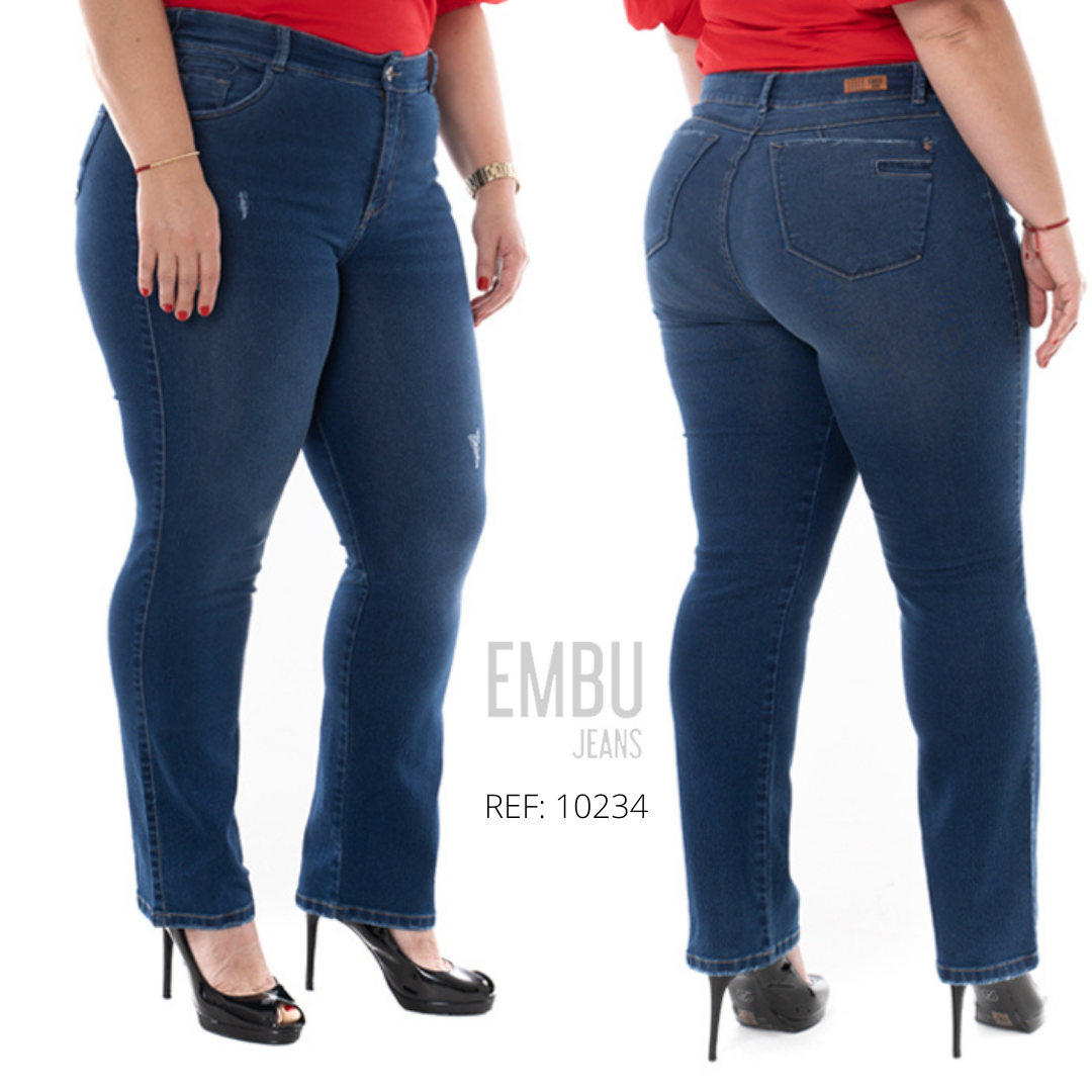 Jean curvy bota recta