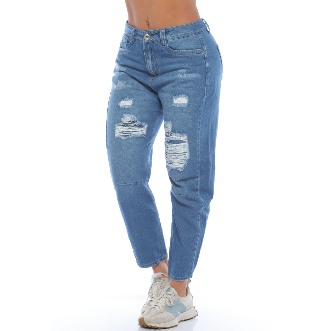 Jean mom fit con destroyer - Ref:10820