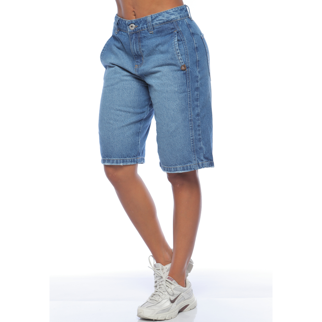 Bermuda larga en denim - Ref:10960