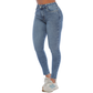 Jean skinny con apliques - Ref:10827