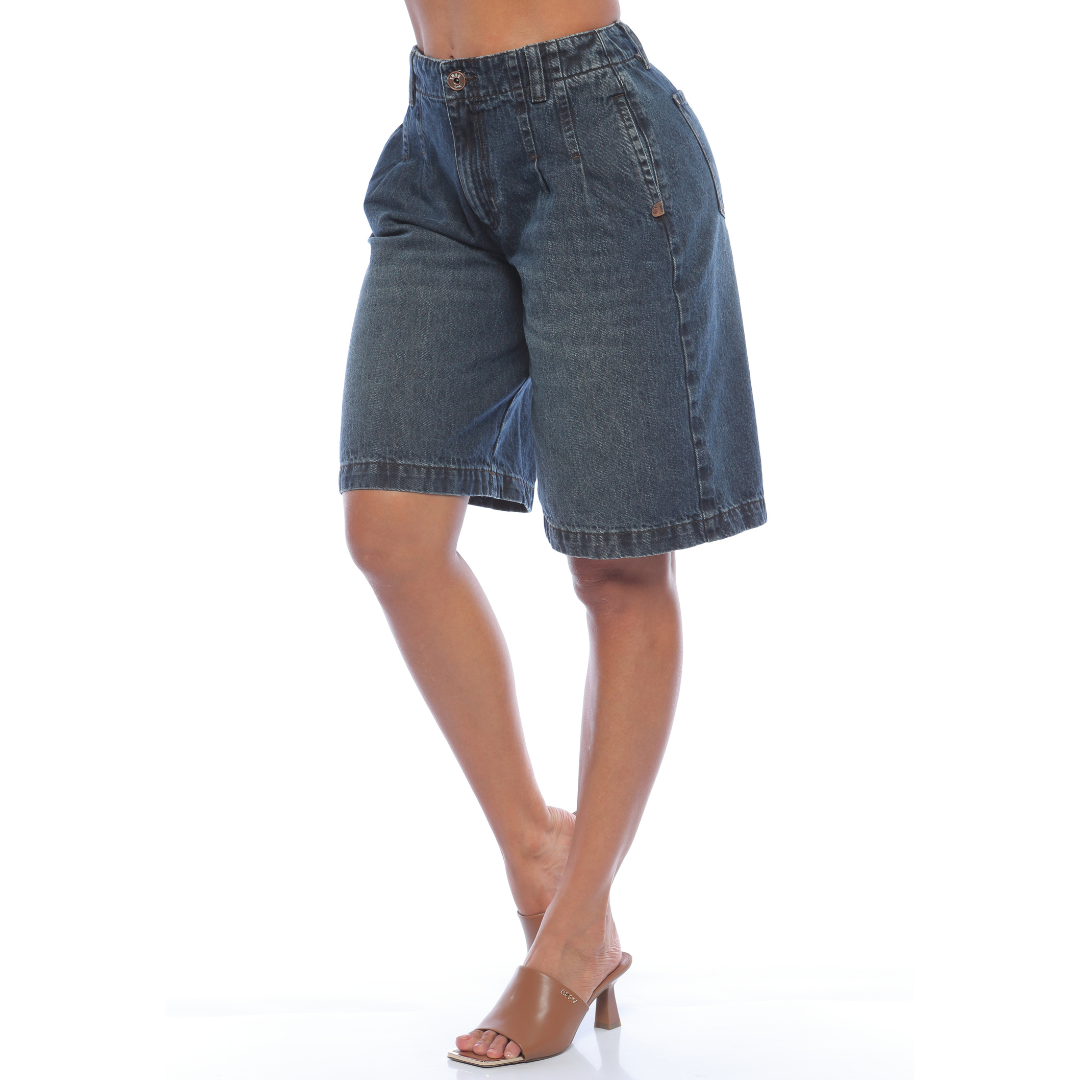 Bermuda en denim - Ref:10995