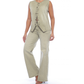 Pantalón wide leg verde - Ref:11021