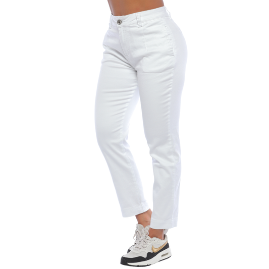 Slouchy blanco en drill - Ref:10845