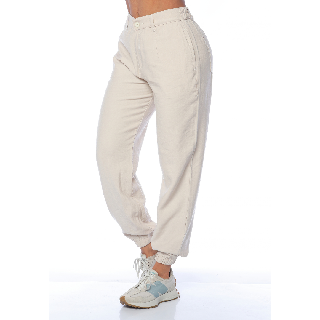 Pantalón jogger beige- Ref:10972