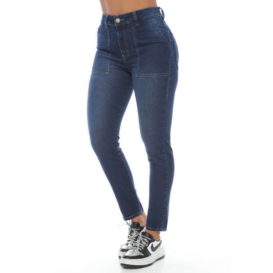 Jean skinny bolsillos parche - Ref:10509