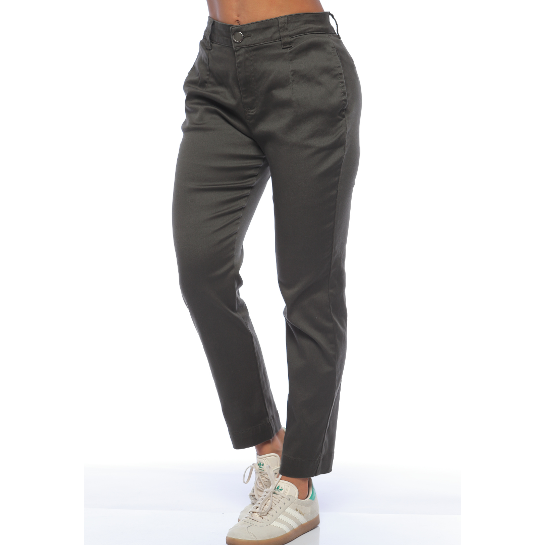 Slouchy en drill verde - Ref:10935