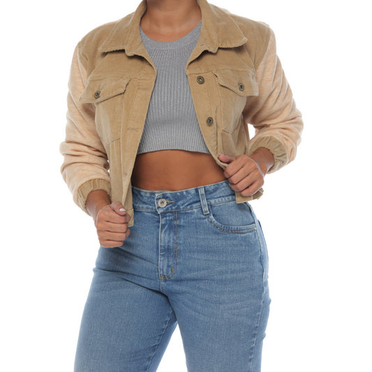 Chaqueta corduroy caqui - Ref:20092