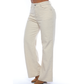 Pantalón mom flare marfil - Ref:10896