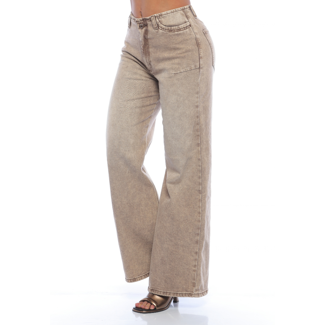 Pantalón wide leg café - Ref:11021