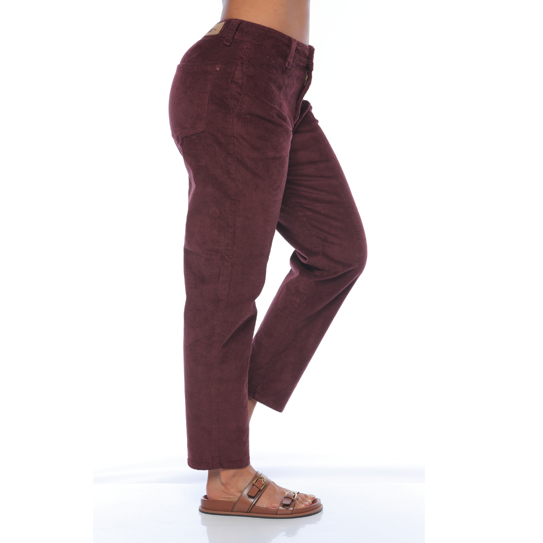 Slouchy en corduroy vino - Ref:10923