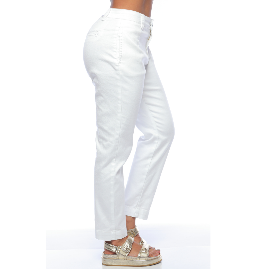 Slouchy en drill blanco - Ref:10935