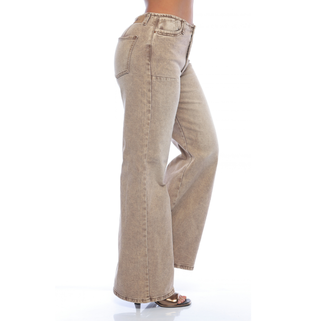 Pantalón wide leg café - Ref:11021