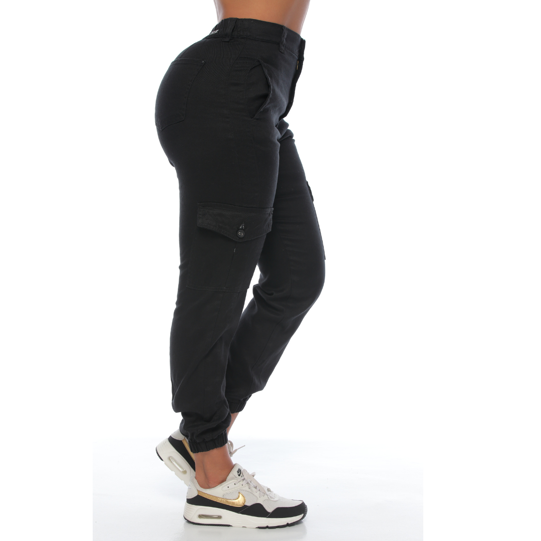 Jogger cargo negro - Ref:10785