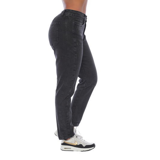 Jean barrel gris - Ref:10902