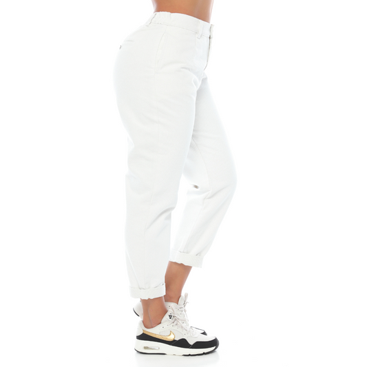 Pantalón slouchy blanco - Ref:10637