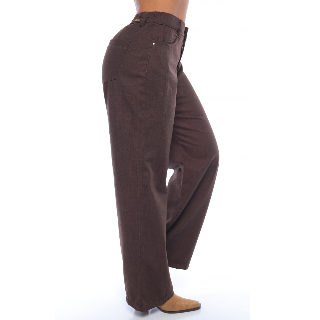 Pantalón wide leg café - Ref:10997