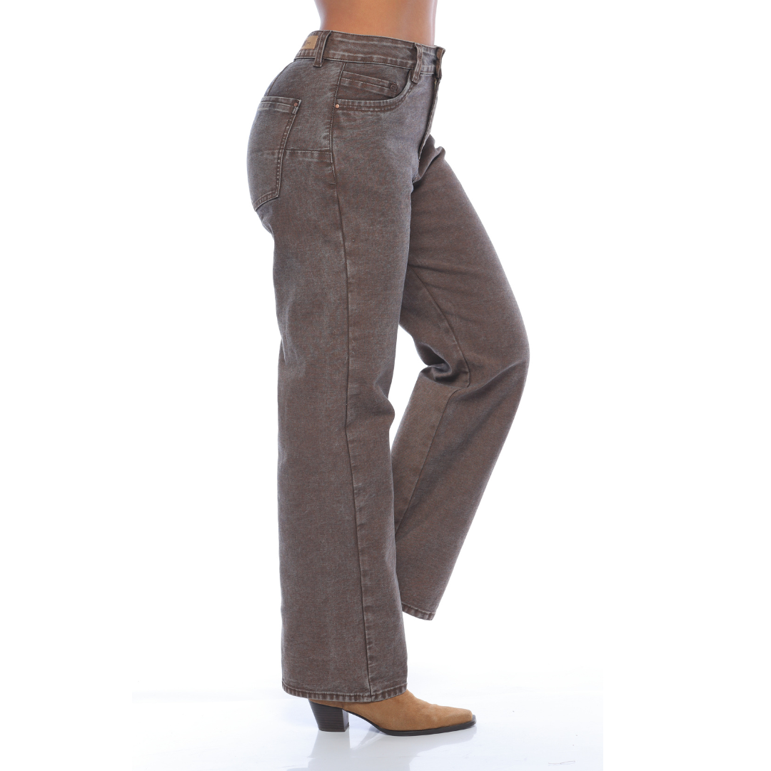 Pantalón wide leg café - Ref:10971