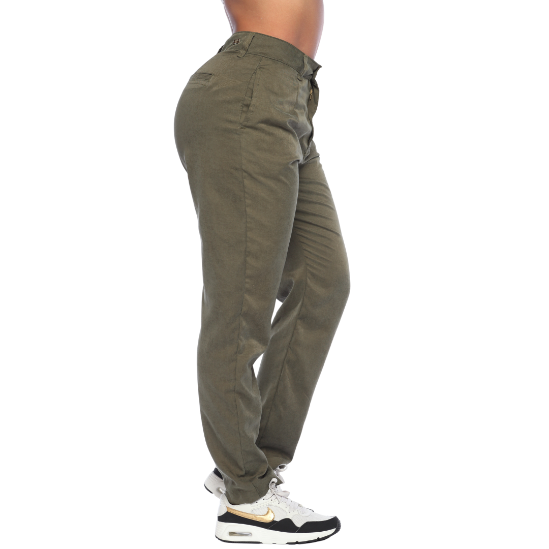 Pantalón slouchy verde - Ref:10769