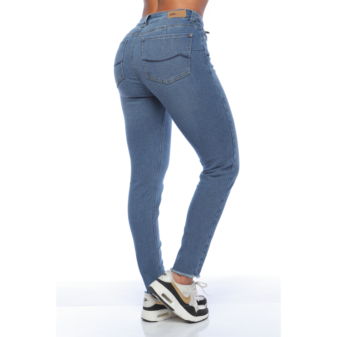 Jean skinny bordado - Ref:10954