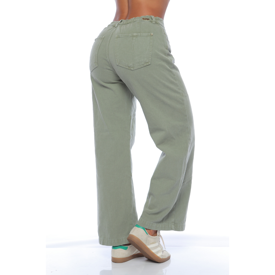 Pantalón culotte verde - Ref:10984