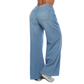 Jean mom flare con apliques - Ref:10815
