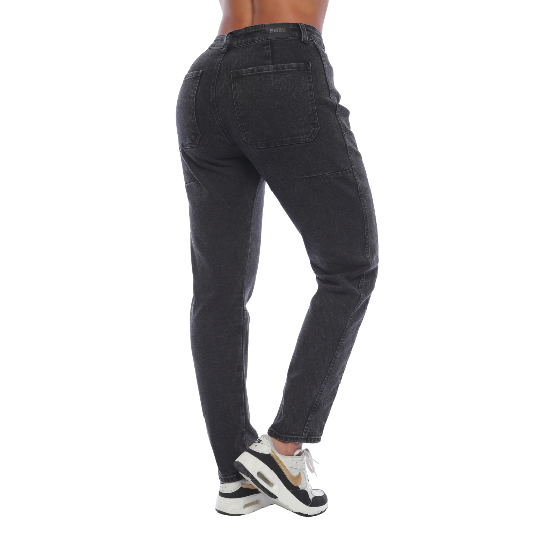 Jean barrel gris - Ref:10902
