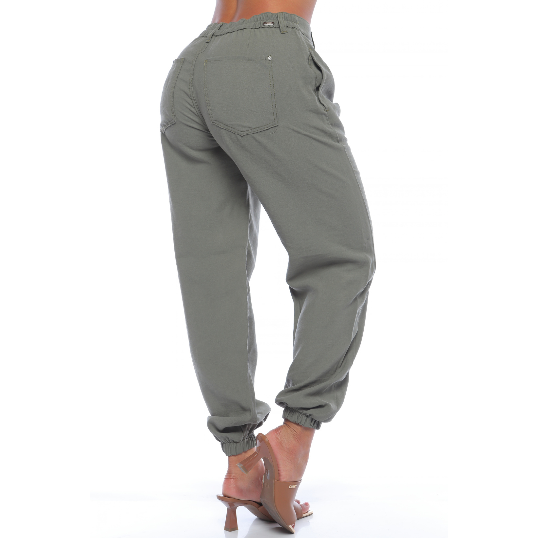 Pantalón jogger verde - Ref:10972