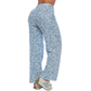 Jean mom flare bordado floral - Ref:10873