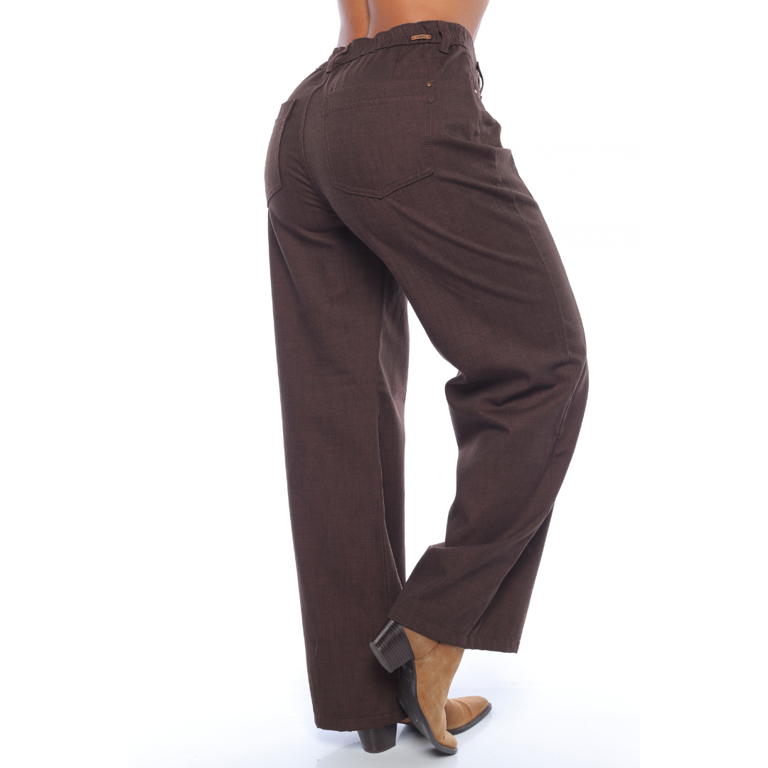 Pantalón wide leg café - Ref:10997