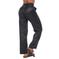 Pantalón mom recto negro - Ref:10890