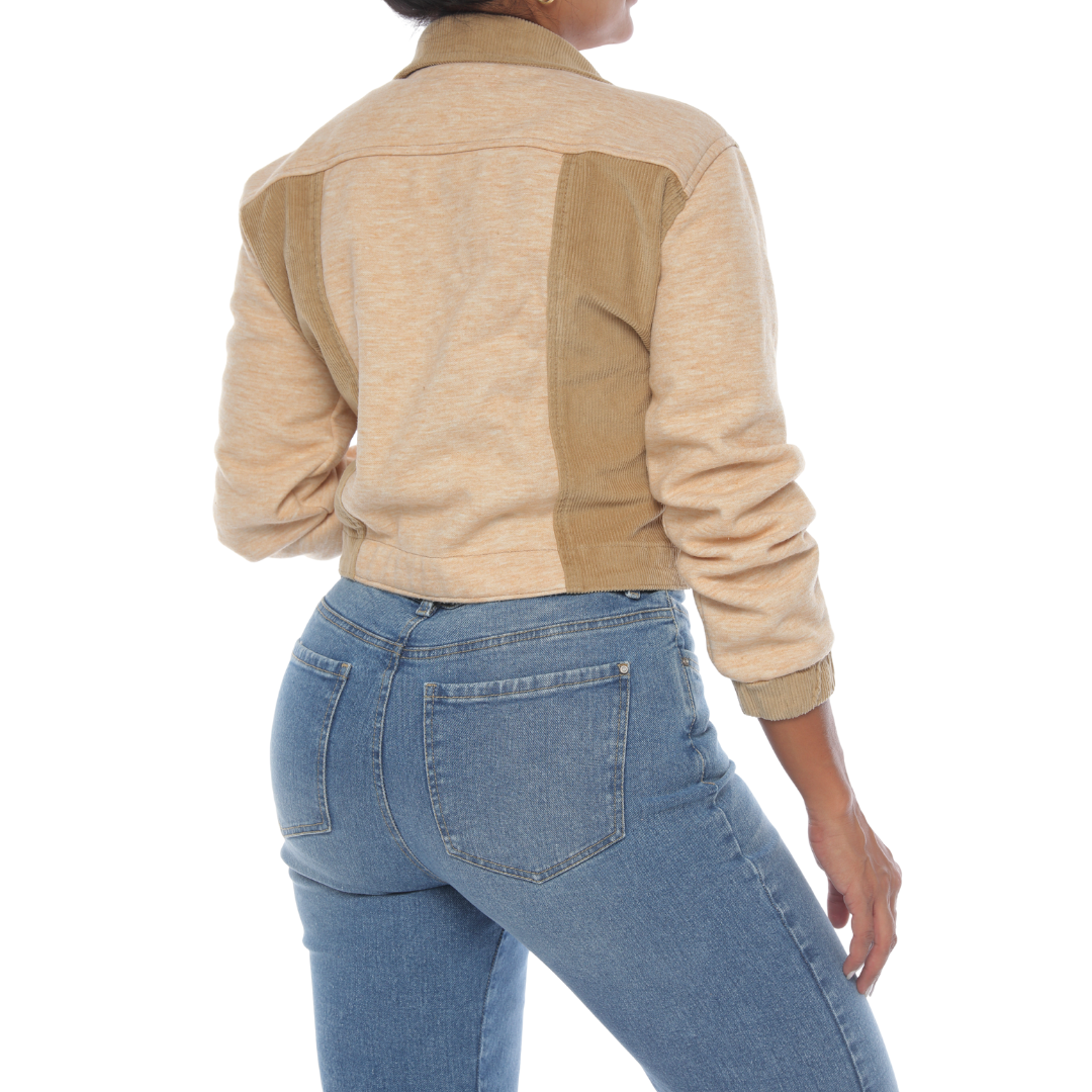 Chaqueta corduroy caqui - Ref:20092