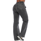 Jean mom flare gris - Ref:10772