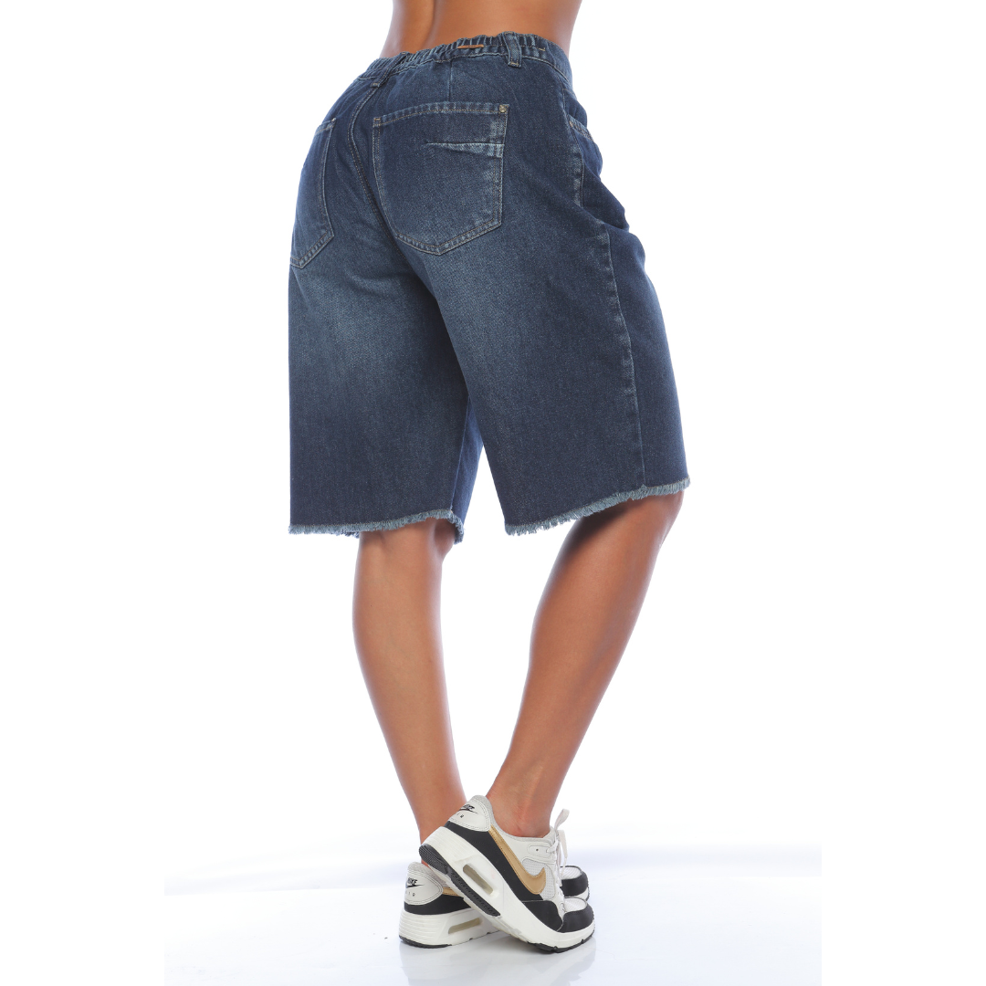 Bermuda larga en denim - Ref:10952