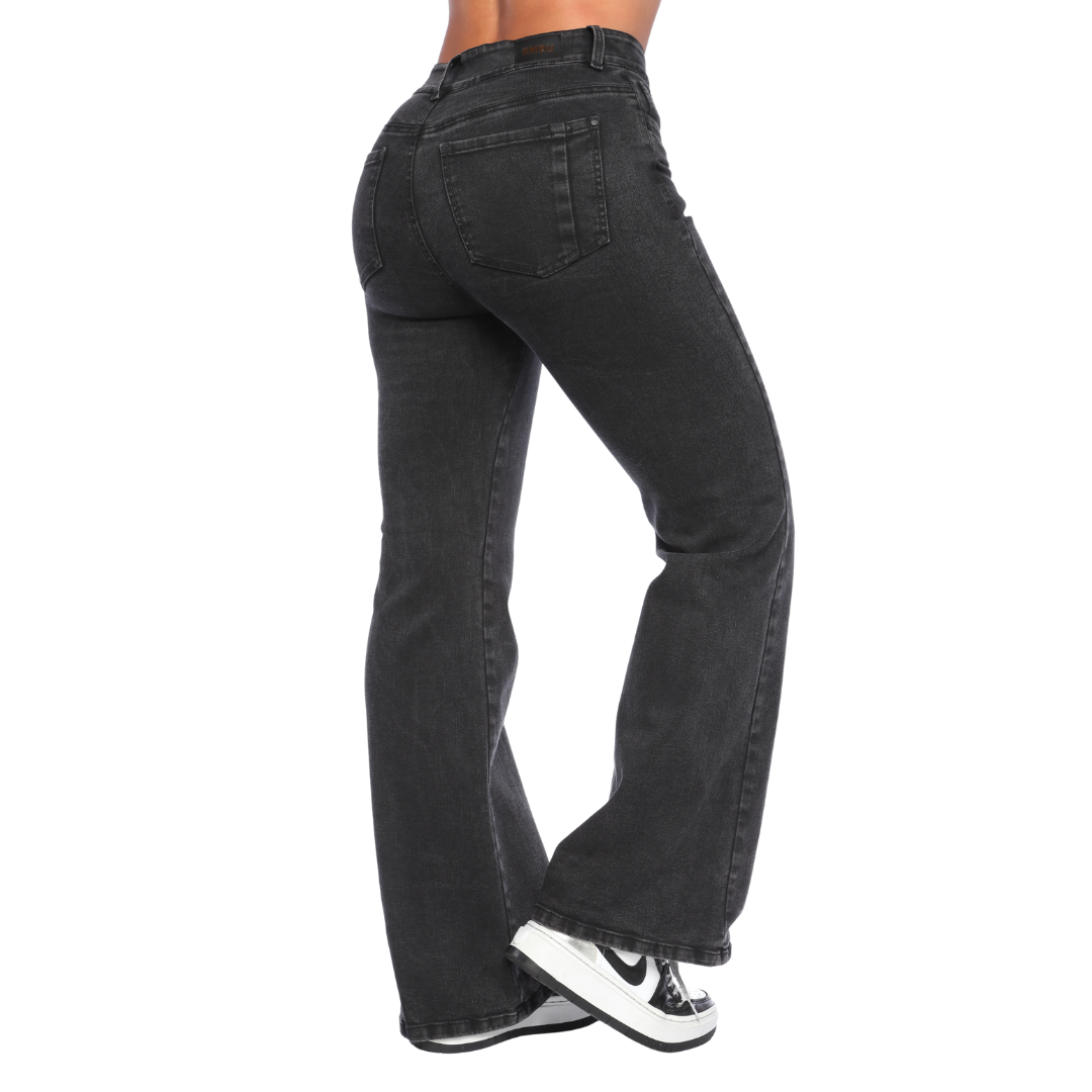 Jean bota ancha gris - Ref:10819