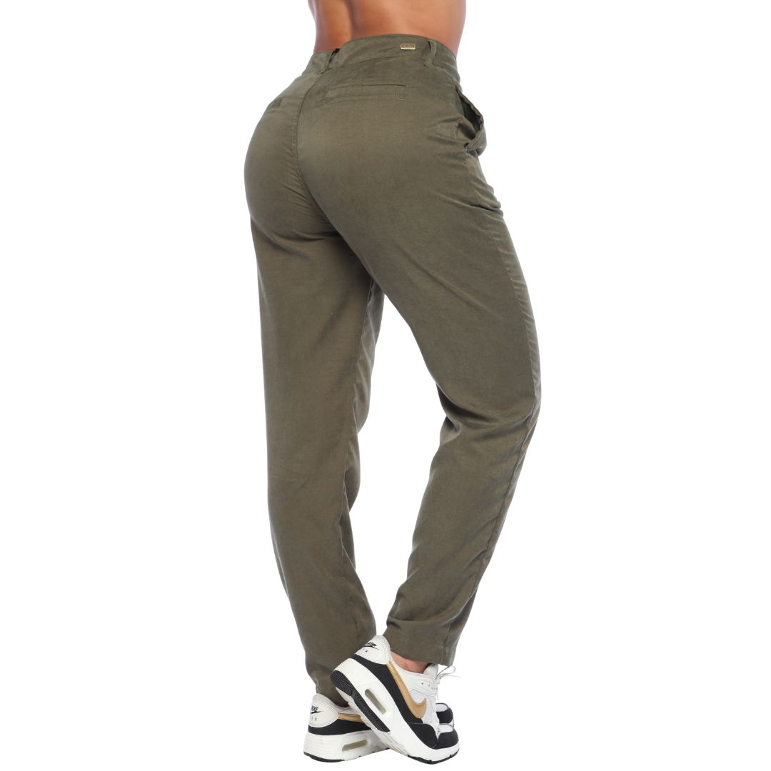 Pantalón slouchy verde - Ref:10769