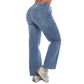 Jean mom recto con detalles - Ref:10910